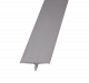 T-Profil Aluminium natur, 250 cm, 25 mm