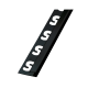 Quadroprofil, Edelstahl, schwarz, 250cm, 10mm